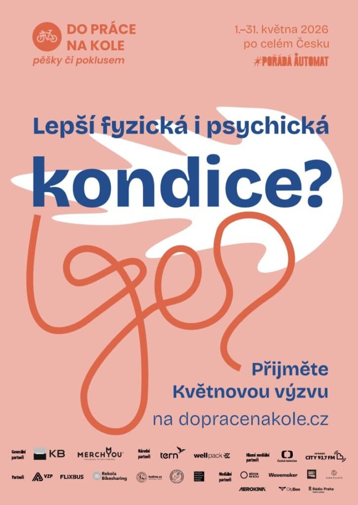 Květnová výzva Do práce na kole plakát 2026